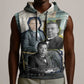 Booker T. Washington Sleeveless Hoodie Historic Portrait Collage Civil Rights Legacy Educational Pioneer Design - African Pride
