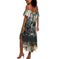 Booker T. Washington Summer Maxi Dress Historic Portrait Collage Civil Rights Legacy Educational Pioneer Design TS04