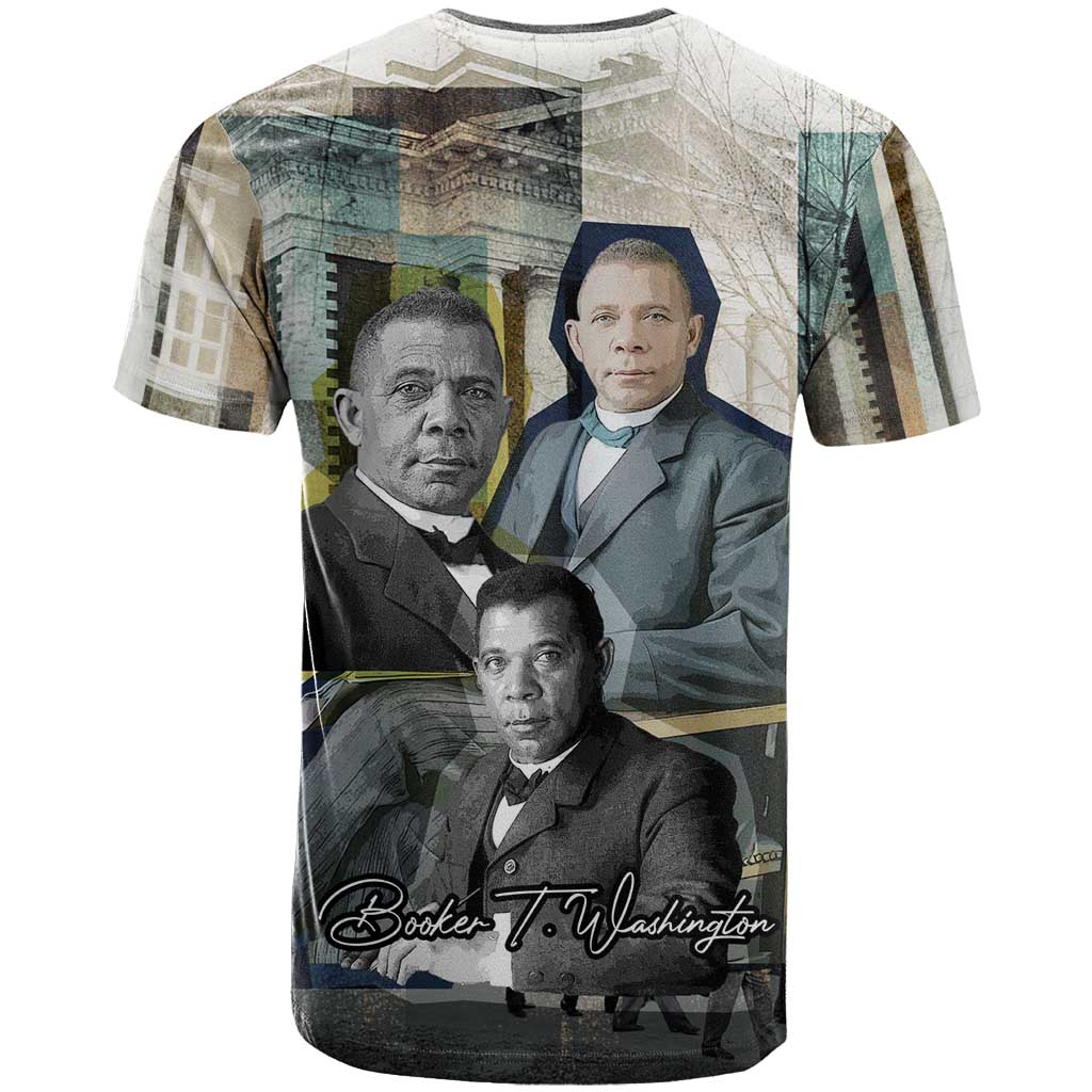Booker T. Washington T shirt Historic Portrait Collage Civil Rights Legacy Educational Pioneer Design TS04