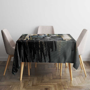 Booker T. Washington Tablecloth Historic Portrait Collage Civil Rights Legacy Educational Pioneer Design - African Pride