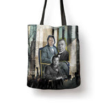 Booker T. Washington Tote Bag Historic Portrait Collage Civil Rights Legacy Educational Pioneer Design - African Pride