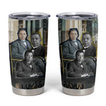 Booker T. Washington Tumbler Cup Historic Portrait Collage Civil Rights Legacy Educational Pioneer Design - African Pride