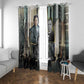 Booker T. Washington Window Curtain Historic Portrait Collage Civil Rights Legacy Educational Pioneer Design - African Pride