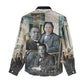 Booker T. Washington Women Casual Shirt Historic Portrait Collage Civil Rights Legacy Educational Pioneer Design - African Pride