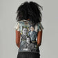 Booker T. Washington Women V-Neck T-Shirt Historic Portrait Collage Civil Rights Legacy Educational Pioneer Design TS04