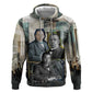 Booker T. Washington Zip Hoodie Historic Portrait Collage Civil Rights Legacy Educational Pioneer Design - African Pride