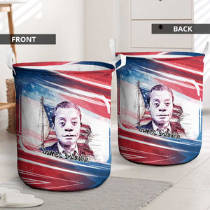 James Baldwin Laundry Basket Artistic Portrait Quote on Love and Awareness Civil Rights Tribute - African Pride
