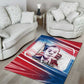 James Baldwin Area Rug Artistic Portrait Quote on Love and Awareness Civil Rights Tribute - African Pride