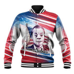 James Baldwin Baseball Jacket Artistic Portrait Quote on Love and Awareness Civil Rights Tribute - African Pride