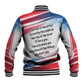 James Baldwin Baseball Jacket Artistic Portrait Quote on Love and Awareness Civil Rights Tribute - African Pride