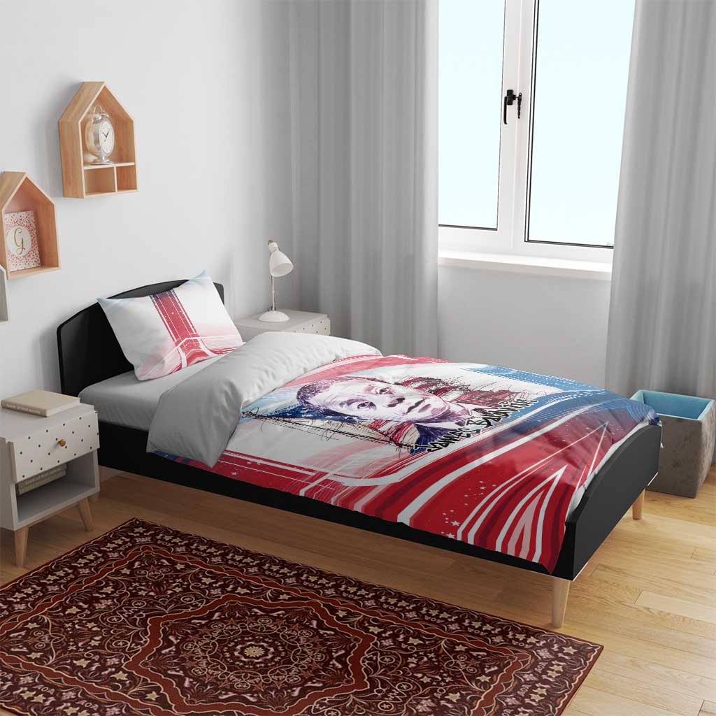 James Baldwin Bedding Set Artistic Portrait Quote on Love and Awareness Civil Rights Tribute - African Pride