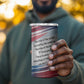 James Baldwin 4 in 1 Can Cooler Tumbler Artistic Portrait Quote on Love and Awareness Civil Rights Tribute - African Pride
