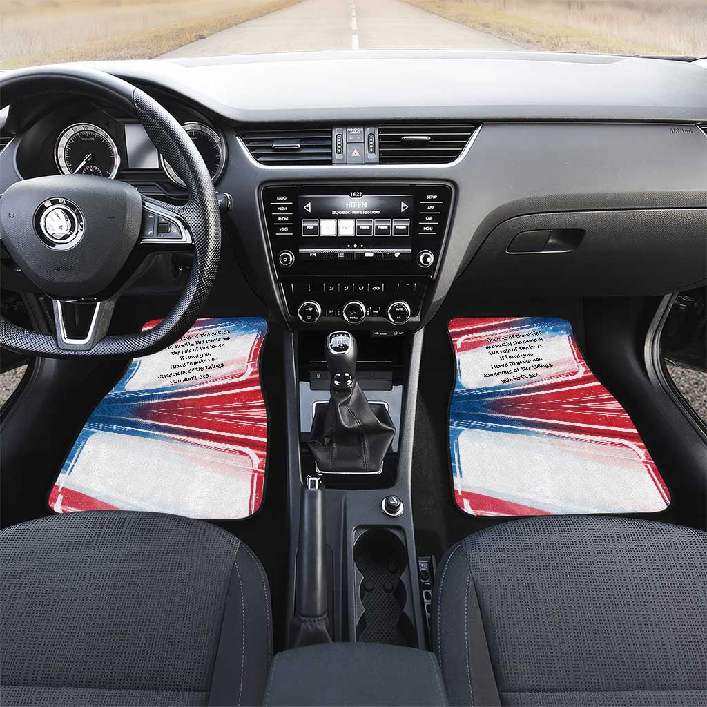 James Baldwin Car Mats Artistic Portrait Quote on Love and Awareness Civil Rights Tribute - African Pride