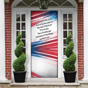 James Baldwin Door Cover Artistic Portrait Quote on Love and Awareness Civil Rights Tribute - African Pride