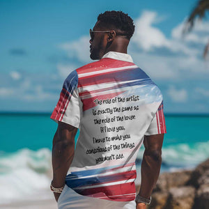 James Baldwin Hawaiian Shirt Artistic Portrait Quote on Love and Awareness Civil Rights Tribute TS04
