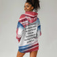 James Baldwin Hoodie Dress Artistic Portrait Quote on Love and Awareness Civil Rights Tribute - African Pride