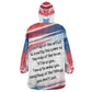 James Baldwin Kid Wearable Blanket Hoodie Artistic Portrait Quote on Love and Awareness Civil Rights Tribute - African Pride