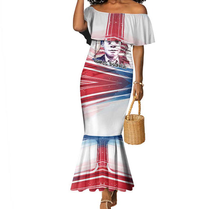 James Baldwin Mermaid Dress Artistic Portrait Quote on Love and Awareness Civil Rights Tribute - African Pride