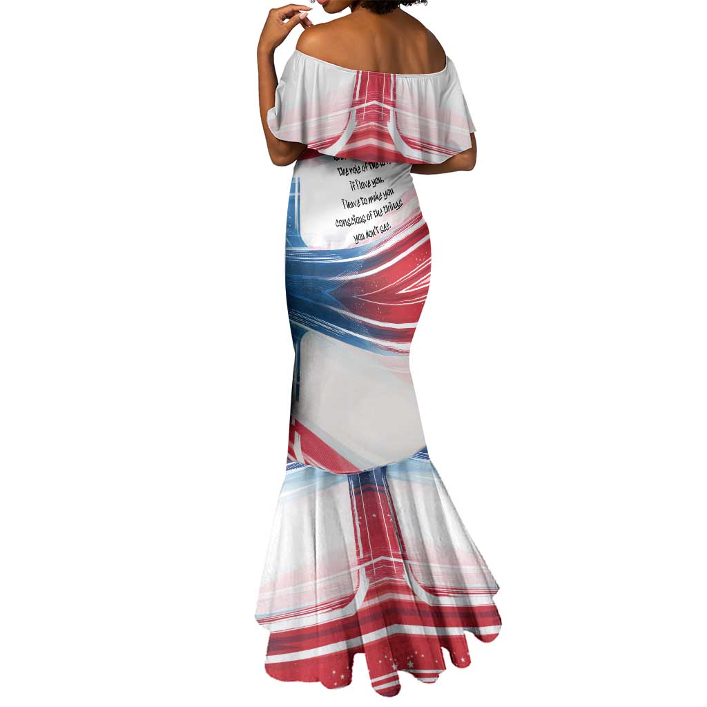 James Baldwin Mermaid Dress Artistic Portrait Quote on Love and Awareness Civil Rights Tribute - African Pride