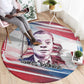 James Baldwin Round Carpet Artistic Portrait Quote on Love and Awareness Civil Rights Tribute - African Pride