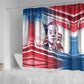 James Baldwin Shower Curtain Artistic Portrait Quote on Love and Awareness Civil Rights Tribute - African Pride