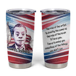 James Baldwin Tumbler Cup Artistic Portrait Quote on Love and Awareness Civil Rights Tribute - African Pride