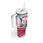 James Baldwin Tumbler With Handle Artistic Portrait Quote on Love and Awareness Civil Rights Tribute - African Pride