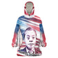 James Baldwin Wearable Blanket Hoodie Artistic Portrait Quote on Love and Awareness Civil Rights Tribute - African Pride