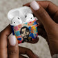 James Baldwin AirPods Case Colorful Graffiti Style Portrait The Fire Next Time Text Bold Civil Rights Tribute - African Pride