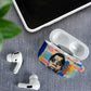 James Baldwin AirPods Case Colorful Graffiti Style Portrait The Fire Next Time Text Bold Civil Rights Tribute - African Pride