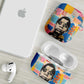 James Baldwin AirPods Case Colorful Graffiti Style Portrait The Fire Next Time Text Bold Civil Rights Tribute - African Pride