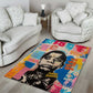 James Baldwin Area Rug Colorful Graffiti Style Portrait The Fire Next Time Text Bold Civil Rights Tribute - African Pride
