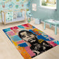 James Baldwin Area Rug Colorful Graffiti Style Portrait The Fire Next Time Text Bold Civil Rights Tribute - African Pride