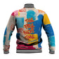 James Baldwin Baseball Jacket Colorful Graffiti Style Portrait The Fire Next Time Text Bold Civil Rights Tribute - African Pride