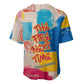 James Baldwin Baseball Jersey Colorful Graffiti Style Portrait The Fire Next Time Text Bold Civil Rights Tribute TS04