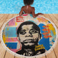 James Baldwin Beach Blanket Colorful Graffiti Style Portrait The Fire Next Time Text Bold Civil Rights Tribute - African Pride
