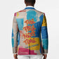 James Baldwin Blazer Colorful Graffiti Style Portrait The Fire Next Time Text Bold Civil Rights Tribute - African Pride