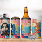 James Baldwin 4 in 1 Can Cooler Tumbler Colorful Graffiti Style Portrait The Fire Next Time Text Bold Civil Rights Tribute - African Pride