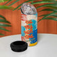 James Baldwin 4 in 1 Can Cooler Tumbler Colorful Graffiti Style Portrait The Fire Next Time Text Bold Civil Rights Tribute - African Pride