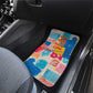 James Baldwin Car Mats Colorful Graffiti Style Portrait The Fire Next Time Text Bold Civil Rights Tribute - African Pride