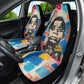 James Baldwin Car Seat Cover Colorful Graffiti Style Portrait The Fire Next Time Text Bold Civil Rights Tribute - African Pride