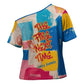 James Baldwin Cross Shoulder Shirt Colorful Graffiti Style Portrait The Fire Next Time Text Bold Civil Rights Tribute - African Pride