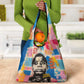 James Baldwin Grocery Bag Colorful Graffiti Style Portrait The Fire Next Time Text Bold Civil Rights Tribute - African Pride