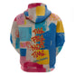 James Baldwin Hoodie Colorful Graffiti Style Portrait The Fire Next Time Text Bold Civil Rights Tribute - African Pride