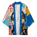James Baldwin Kimono Colorful Graffiti Style Portrait The Fire Next Time Text Bold Civil Rights Tribute - African Pride
