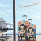James Baldwin Luggage Cover Colorful Graffiti Style Portrait The Fire Next Time Text Bold Civil Rights Tribute - African Pride