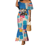 James Baldwin Mermaid Dress Colorful Graffiti Style Portrait The Fire Next Time Text Bold Civil Rights Tribute - African Pride
