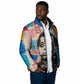 James Baldwin Padded Jacket Colorful Graffiti Style Portrait The Fire Next Time Text Bold Civil Rights Tribute - African Pride