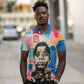James Baldwin Polo Shirt Colorful Graffiti Style Portrait The Fire Next Time Text Bold Civil Rights Tribute TS04