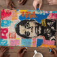 James Baldwin Puzzle Colorful Graffiti Style Portrait The Fire Next Time Text Bold Civil Rights Tribute - African Pride